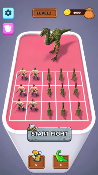 Dino Merge Master Games: Animal Fighting Games screenshot 4