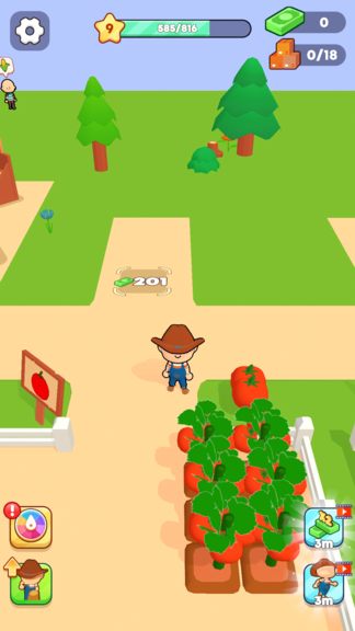 Castle Farm Land Offline Game: Farming & Building screenshot 2