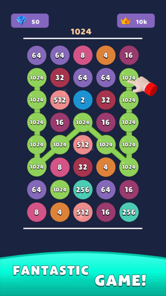 Merge Number Puzzle Games: Number Match Game screenshot 1