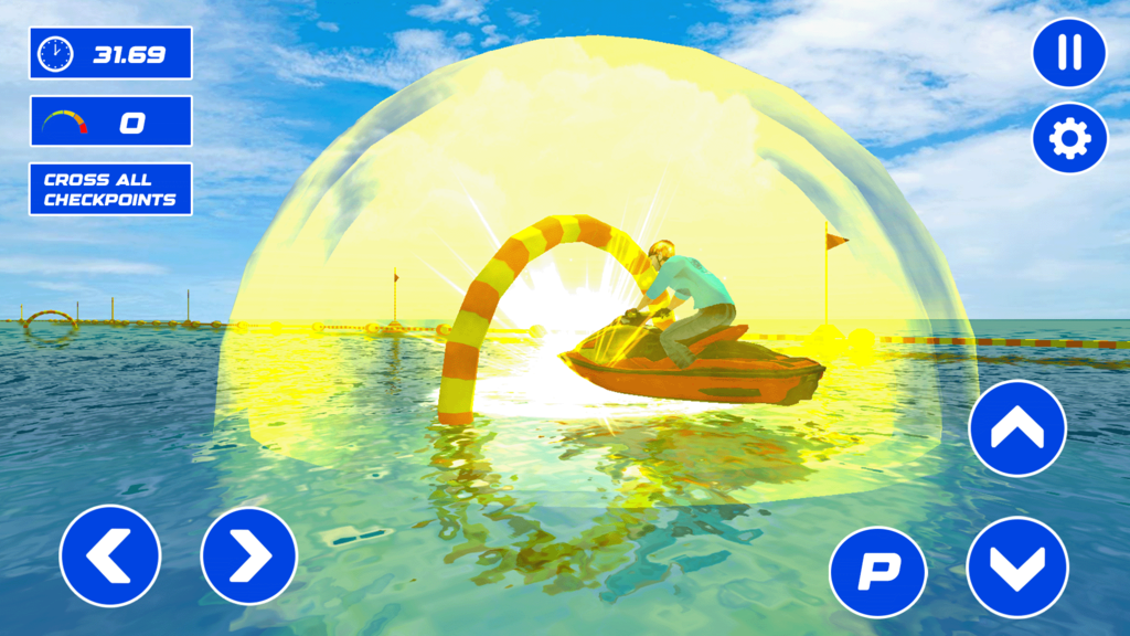 Power Boat Racing 3D Game: Ram Boat screenshot 1