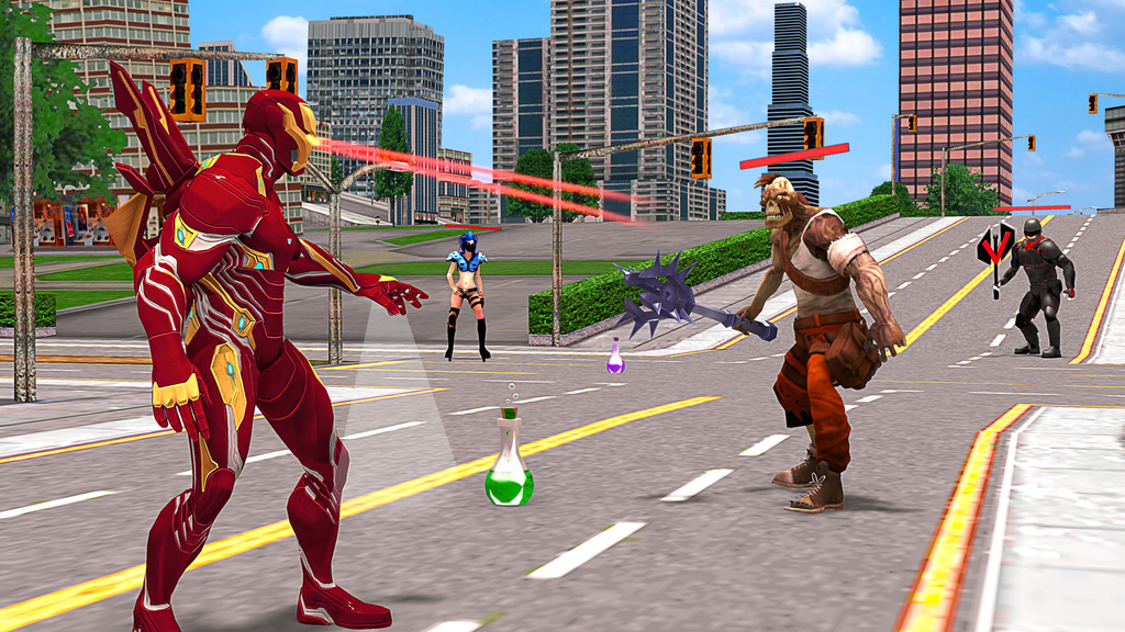 Superhero Ninja Fighting Game: Robot Superhero screenshot 1