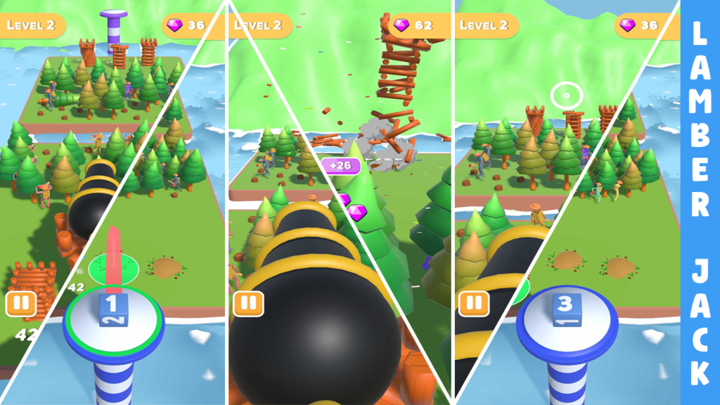 Lumber Jack Castle Island Clicker Game screenshot 1