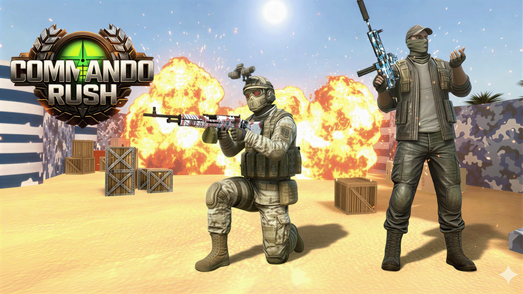 Commando Rush Gun Shooting: Gun Games screenshot 1