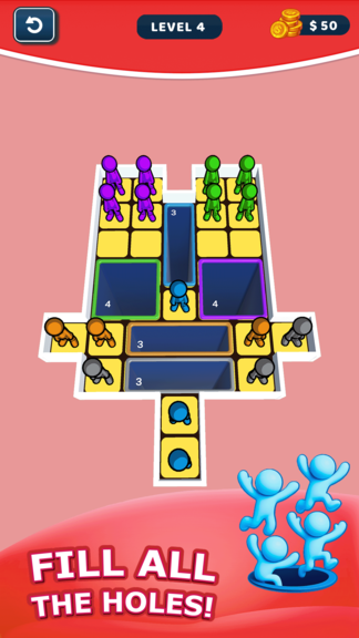 People Drop Away Game: Hole Games screenshot 2