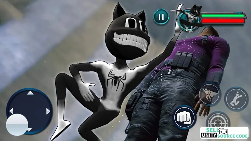 Spider Superhero Man Cat Gangster Game gameplay screenshot 3