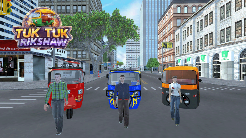 City Tuk Tuk Rickshaw Game: Auto Games screenshot 1
