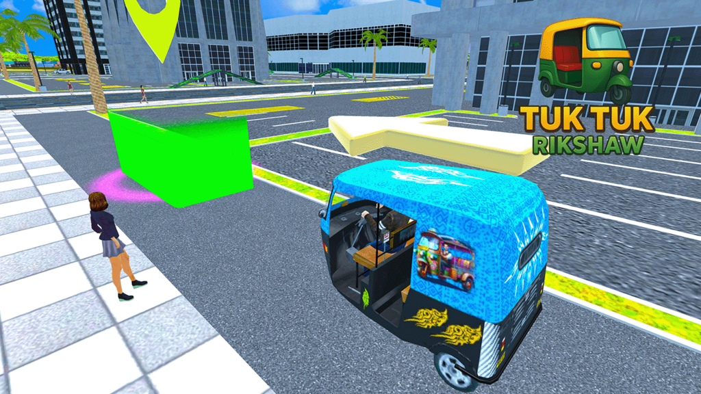 City Tuk Tuk Auto Rickshaw 3D Offline Game screenshot 6