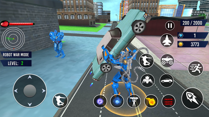 Octopus Transformer Robot Game gameplay screenshot 2
