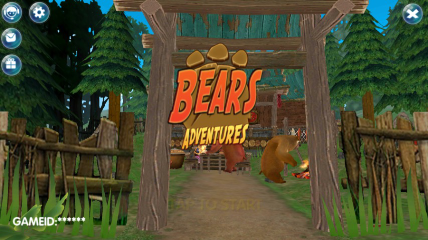 Super Bear Adventures Survival Game featured gameplay