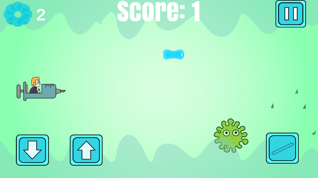 Flying Injection Virus Game: 3D Adventure Game screenshot 2