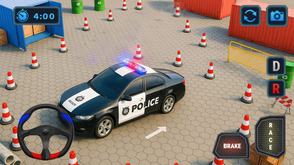 Police Car Parking Game: Car Games screenshot 3