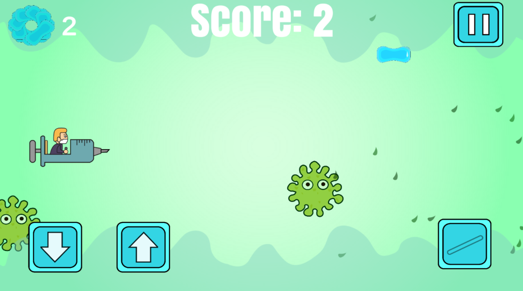 Flying Injection Virus Game: 3D Adventure Game screenshot 1