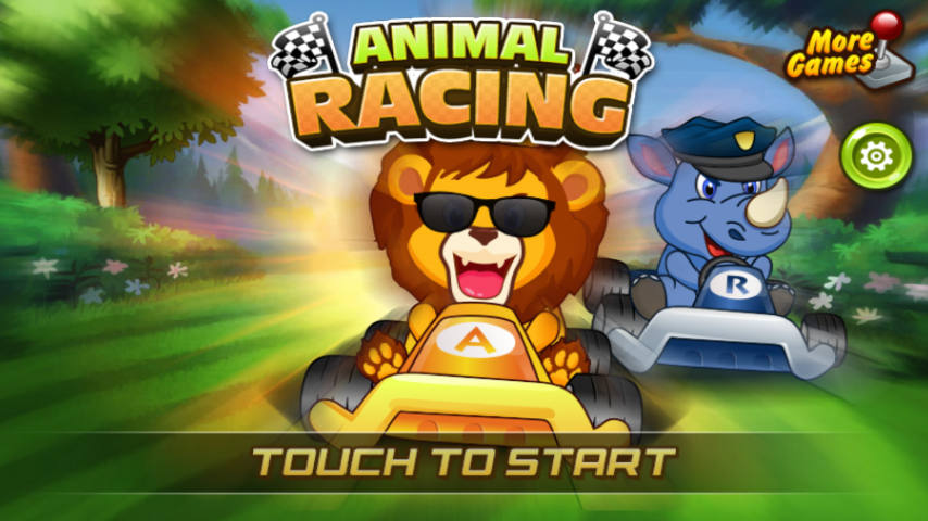 Animal Racing Wild Animals Simulator Game gameplay screenshot 4