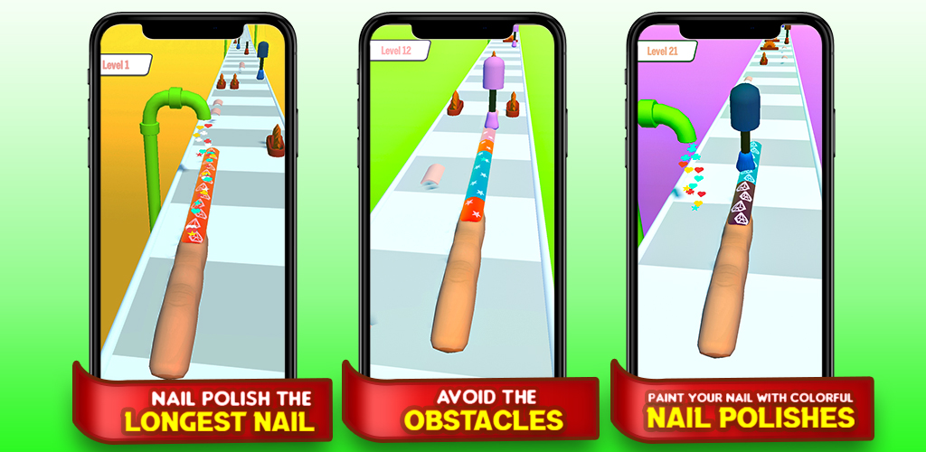 Nail Run: Bridge Stake Runner – Bridge Girl Game screenshot 1