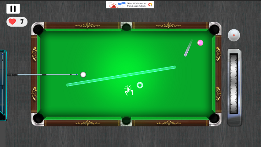 Billiards gameplay screenshot 1