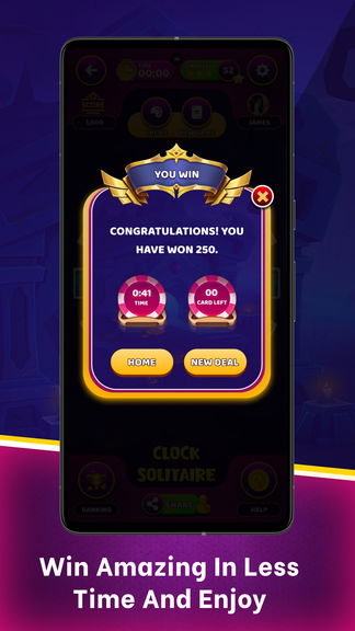 Clock Solitaire Card Game