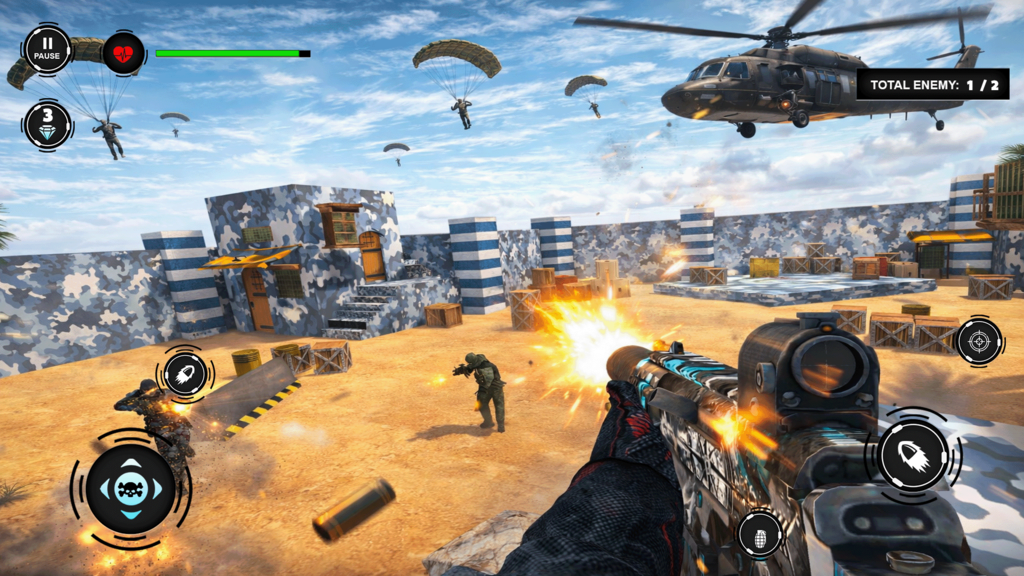 Commando Rush Gun Shooting: Gun Games screenshot 2