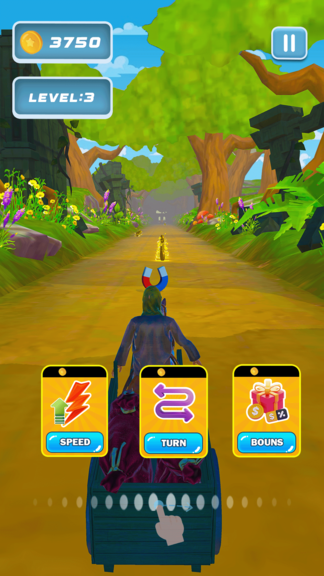 Horse Kart Runner Game: Jungle Safari screenshot 1