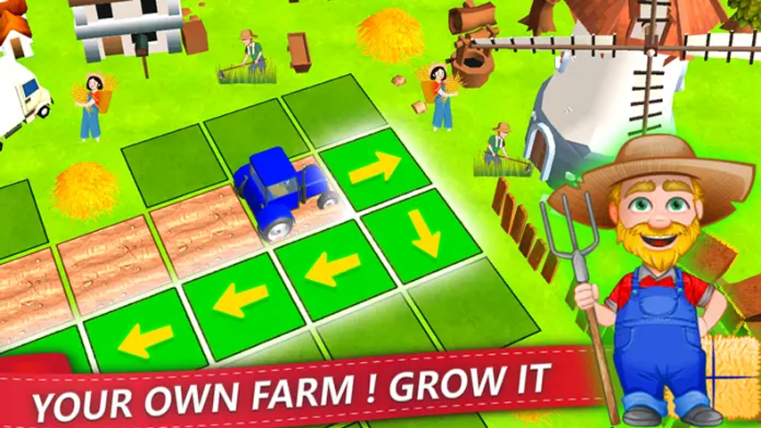Farming Tractor Simulator Puzzle Games featured gameplay