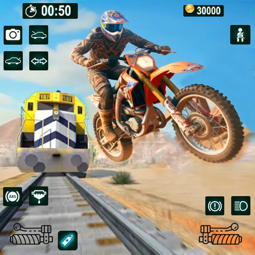 Bike vs Train Race Challenge: 3D Train Racing Game screenshot 6