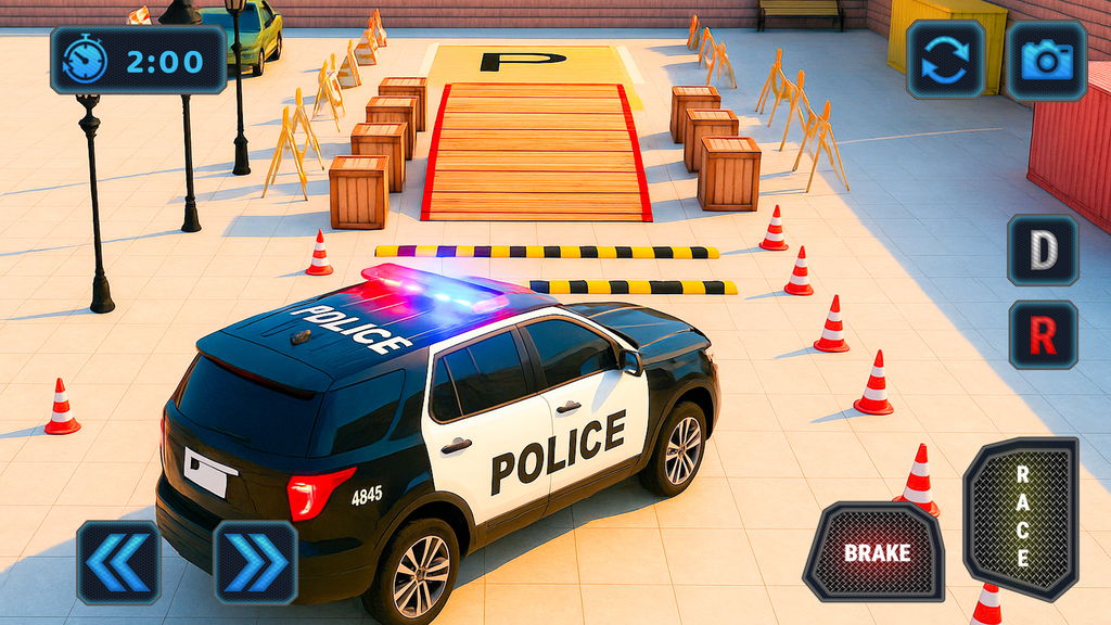 Police Car Parking Game: Car Games screenshot 1