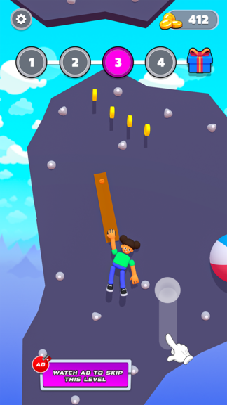 Real Mountain Climber: Climb Up Game screenshot 2