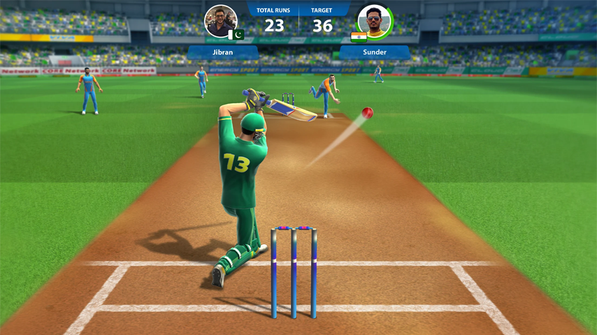 Cricket League featured gameplay