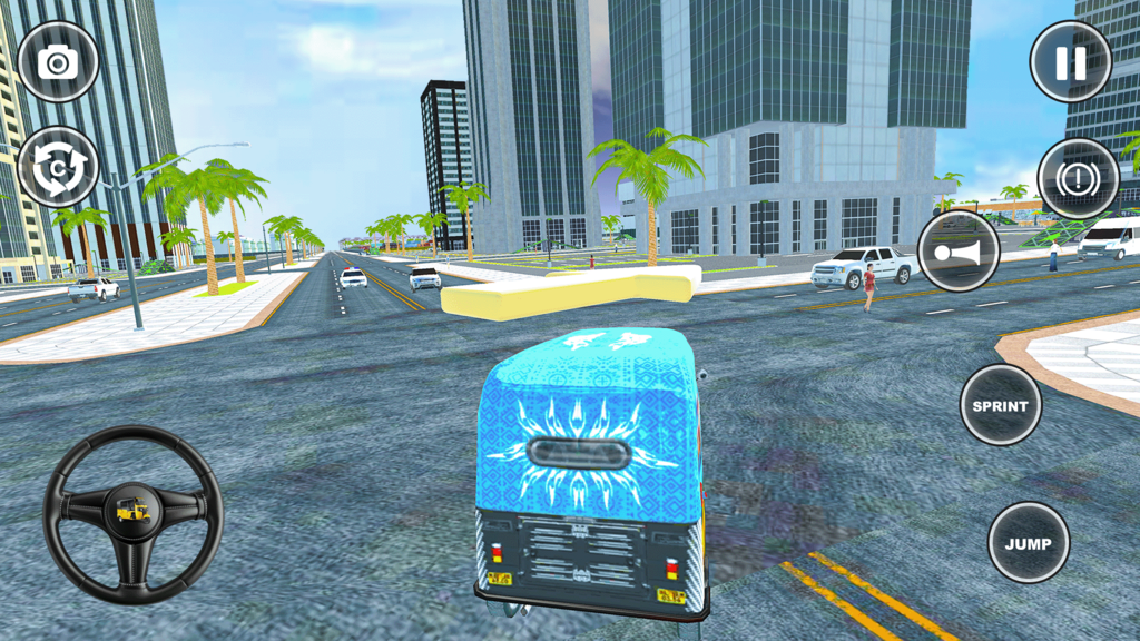 City Tuk Tuk Auto Rickshaw 3D Offline Game screenshot 3