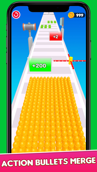 Merge Bullet Army Game Run 3D – Stack 3D screenshot 5
