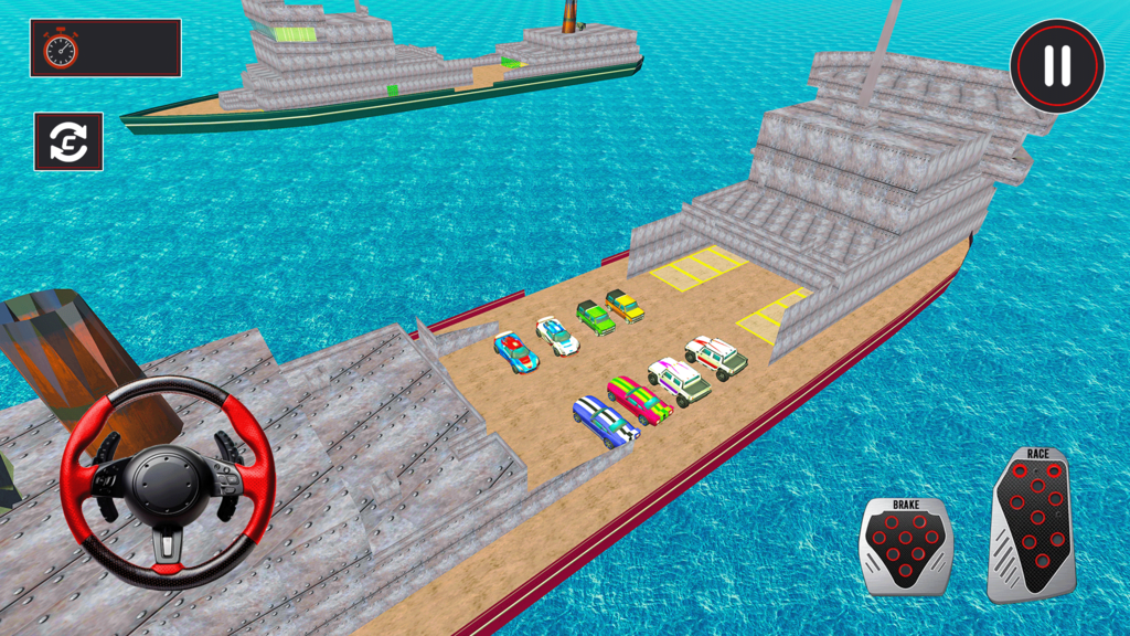 Car Cargo Ship Simulator Games screenshot 5