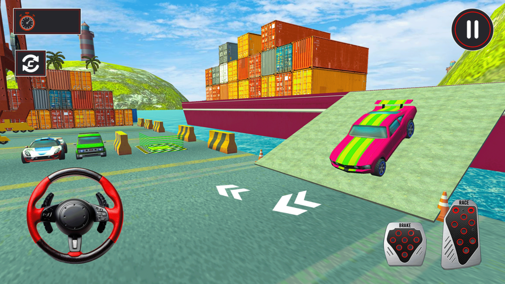 Car Cargo Ship Simulator Games screenshot 3