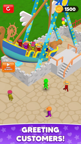 Amusement Theme Park Tycoon Games: Thrill Park Rus screenshot 2