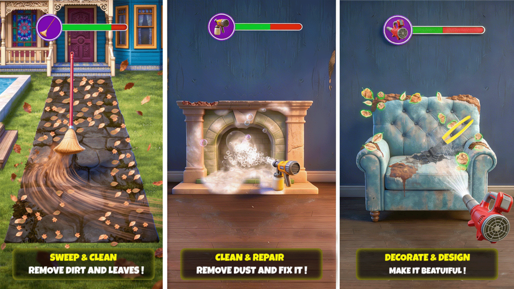 Home Makeover: House Cleaning ASMR Games screenshot 1