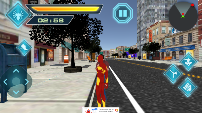 Marvels Flying Superhero Spider Man Game gameplay screenshot 2