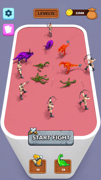 Dino Merge Master Games: Animal Fighting Games screenshot 3