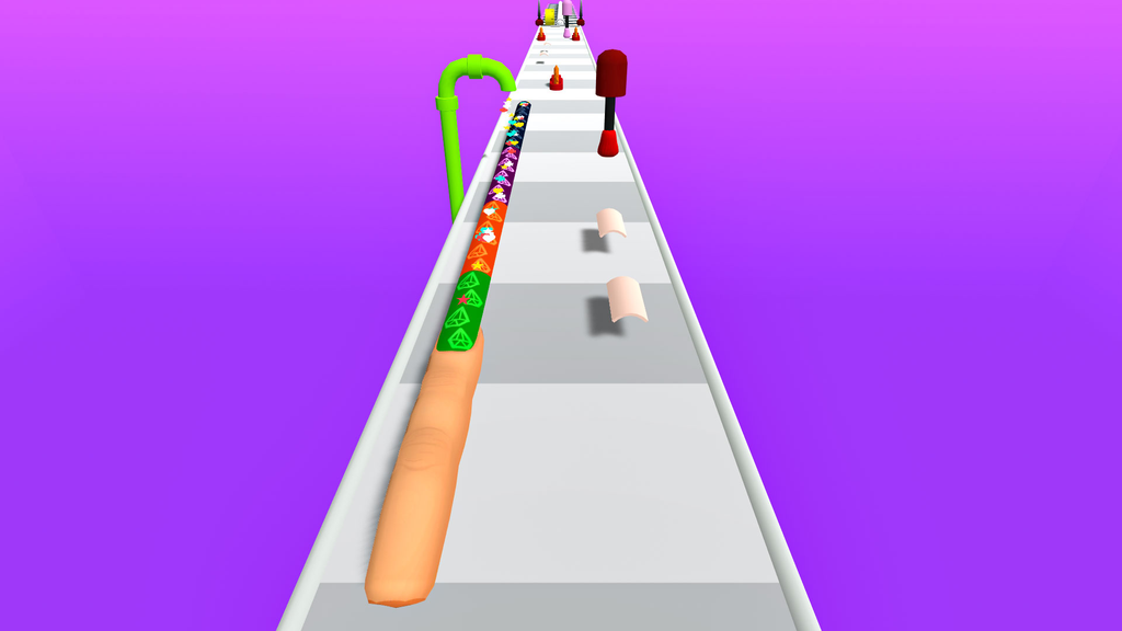 Nail Run: Bridge Stake Runner – Bridge Girl Game screenshot 3