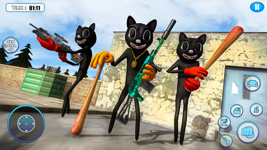 Spider Superhero Man Cat Gangster Game gameplay screenshot 1