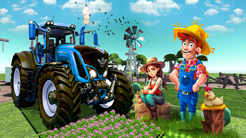 Farming Tractor Simulator Puzzle Games gameplay screenshot 4