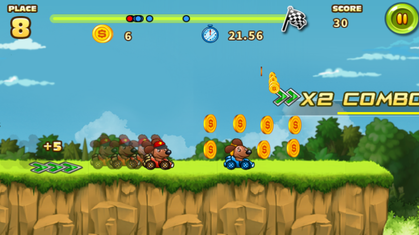 Animal Racing Wild Animals Simulator Game gameplay screenshot 2
