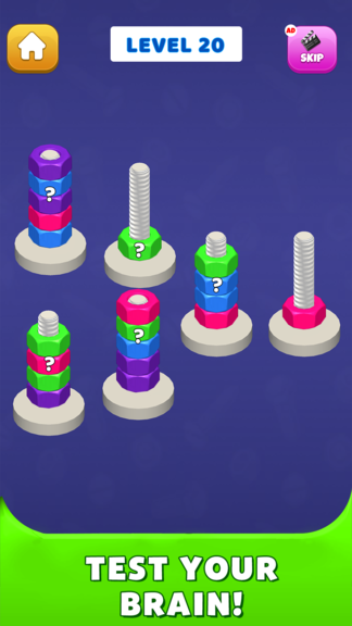 Nut Shorting Puzzle Game: Color Match screenshot 6