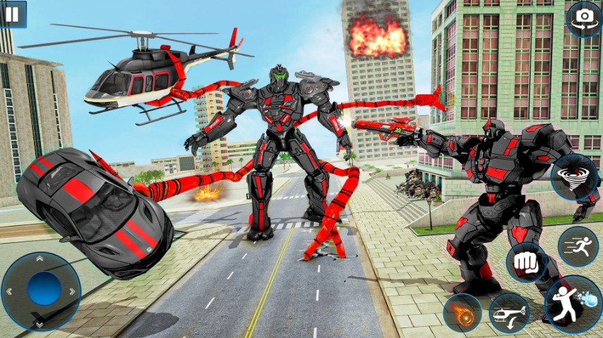 Octopus Robot World Truck Game gameplay screenshot 2