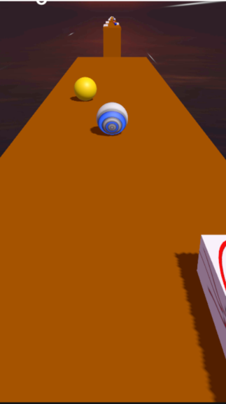 Space Rolling Balls Race Game gameplay screenshot 2