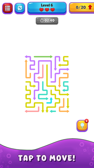 Arrow Swipe Escape Game: Arrow Sort Puzzle screenshot 5