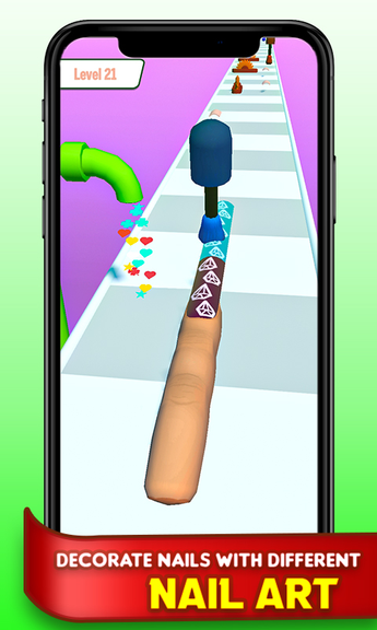 Nail Run: Bridge Stake Runner – Bridge Girl Game screenshot 4