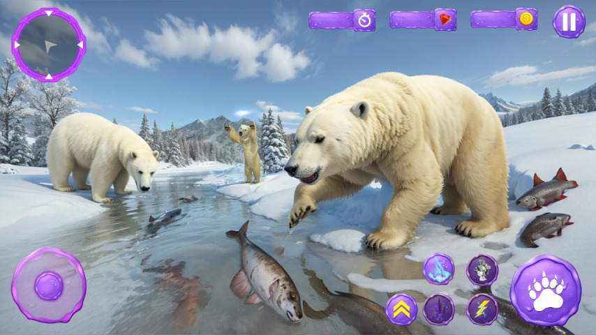 Super Bear Adventures Survival Game gameplay screenshot 2