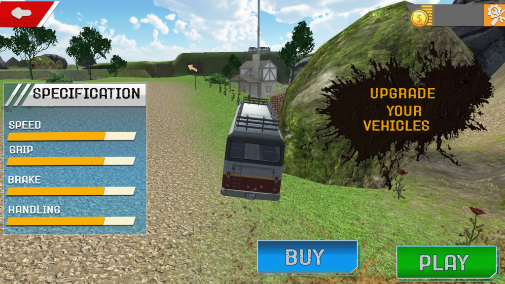 Dirt Bus Simulation: Offline Mud Bus Games screenshot 2