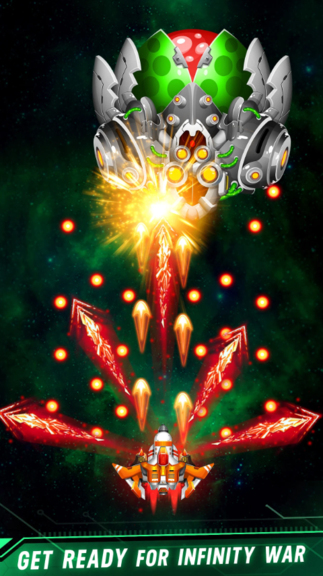 Space shooter gameplay screenshot 1