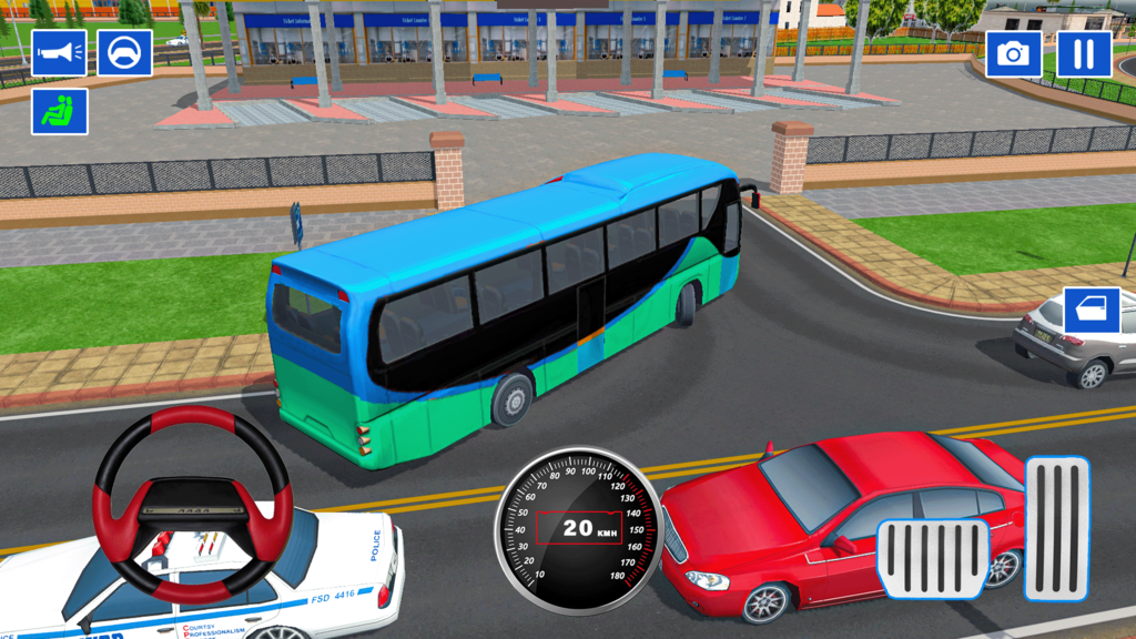 Modern Bus Driving & Simulation Parking Game screenshot 1