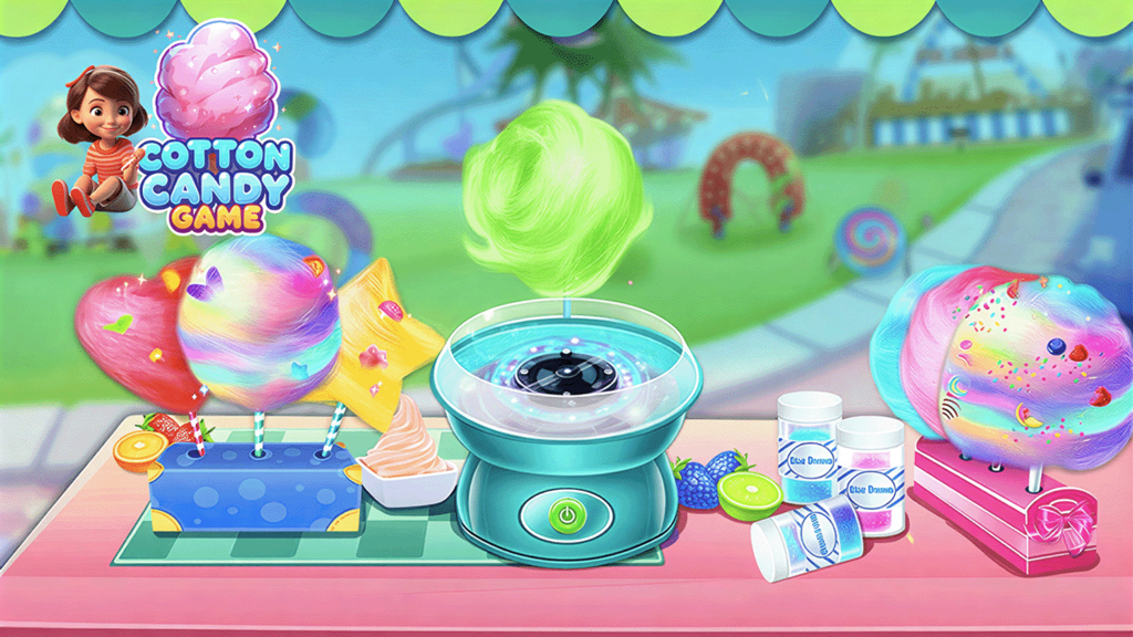 Cotton Candy Shop Game: Candy Maker screenshot 1