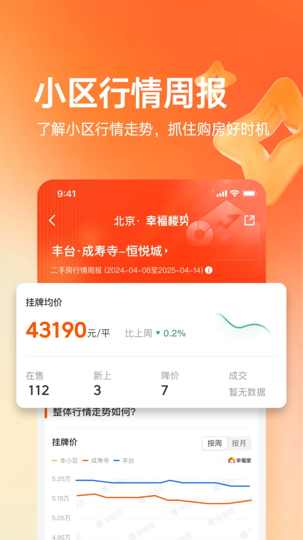 幸福里找房应用截图